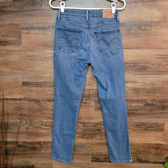 Levi's Jeans 6 S Mid Rise Skinny Medium Light Wash Stretch Denim Western - Picture 2 of 10